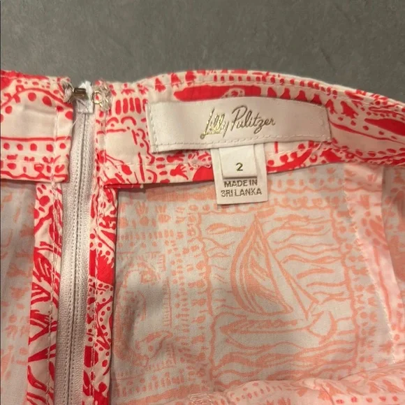 Lilly Pulitzer Red and White Skort - Picture 3 of 3